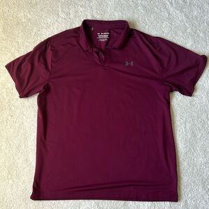 Under Armour Athletic Playoff Polo, Burgandy